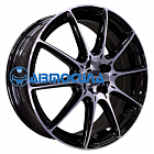 17x6.5 5x112 ET41 d57.1 INCH FA8537 Gloss Black Machined Face