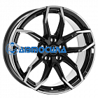 20x8 5x112 ET40 d70.1 Rial Lucca Diamant black front polished