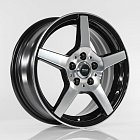 16x6.5 5x108 ET33 d60.1 Megami AF-07 bkf