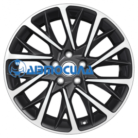 18x7.5 5x112 ET43 d57.1 Khomen Wheels KHW1804 (Kodiaq/Tiguan) Black-FP