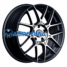 17x7 5x112 ET40 d66.6 INCH FA8541 Gloss Black Machined Face