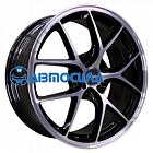 17x7 5x100 ET38 d57.1 INCH FA8538 Gloss Black Machined Face
