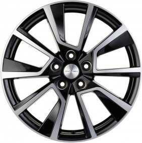 18x7,0 5x114,3 ET38 d67,1  Khomen Wheels KHW1802 (Outlander) Black-FP Литой