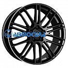 20x9 5x112 ET20 d66.5 Rial KiboX Diamant black lip polished