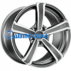 20x9.5 5x112 ET33 d79 OZ Montecarlo HLT Matt Dark Graphite Diamond Cut