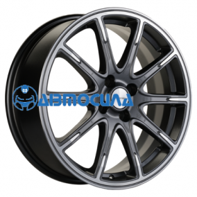 17x6.5 4x100 ET44 d54.1 Khomen Wheels KHW1707 (KIA Rio I/II Solaris I/II) Gray-FP