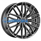 20x9.5 5x112 ET42 d75 OZ Gran Turismo HLT Star Graphite Diamond Lip