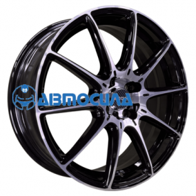 17x6.5 5x108 ET33 d60.1 INCH FA8537 Gloss Black Machined Face