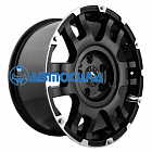 20x9 6x139.7 ET18 d106.3 Buffalo BW-004 Gloss Black Machined Face