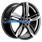 18x8 5x112 ET40 d66.5 Fondmetal Hexis Gloss Black Machined