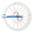 18x7 4x108 ET25 d65.1 OZ Superturismo WRC White + Red Lettering