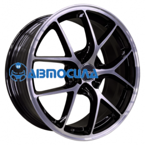 17x7 5x108 ET45 d63.4 INCH FA8538 Gloss Black Machined Face